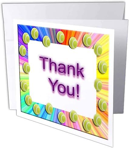 Amazon Beverly Turnerスポーツデザイン テニスthank You グリーティングカード Set Of 6 Greeting Cards ポストカード 絵柄付はがき 文房具 オフィス用品