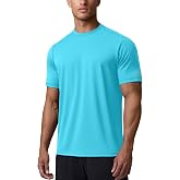 Zengjo Athletic Shirts for Men Short Sleeve Quick Dry Moisture Wicking Tee | Stretch jersey, tagless neck, 4-needle flatlock seams, workout sessions, gym training, running, outdoor exercise