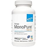 XYMOGEN Omega MonoPure 650 EC - Omega-3 Fish Oil Supplements for Women & Men - with EPA, DHA & DPA - Smaller Softgels with 3X Greater Absorption - Support a Healthy Heart & Cognition (120 Softgels)