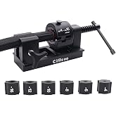 CIFITCOO 4-16AN Fitting Installation Tool, AN Hose Assembly Tool, Fuel Line Installation Tool with 6 Dies (4AN 6AN 8AN 10AN 12AN 16AN) for CPE Fuel Line, Adjustable Universal Fit For Any Brands