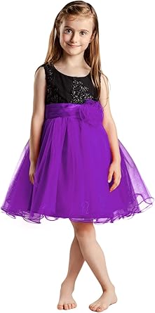 amazon purple flower girl dresses