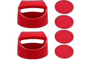 Abaodam Ice Hockey Pusher with Red Hockey Pushers and Thickened Pucks for Indoor Family Fun and Replacement