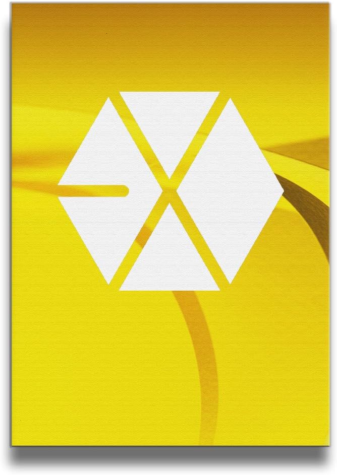 U9 Kpop EXO Logo Solid Wood Borderless Frame Photo Frames Modern Decorative 16*20 Inch