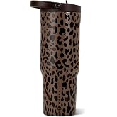 HydroJug Sport 32 oz Insulated Stainless Steel Water Bottle, Brown Leopard
