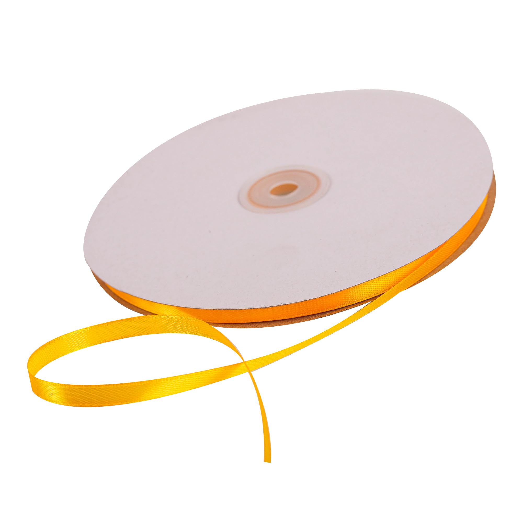 6mm Orange Ribbon for Gift Wrapping 91M,Orange Satin Ribbon Fabric 6mm Wrapping String for Crafting Hair Bow Christmas Cake Wedding Party Balloon Car Ribbon Decoration