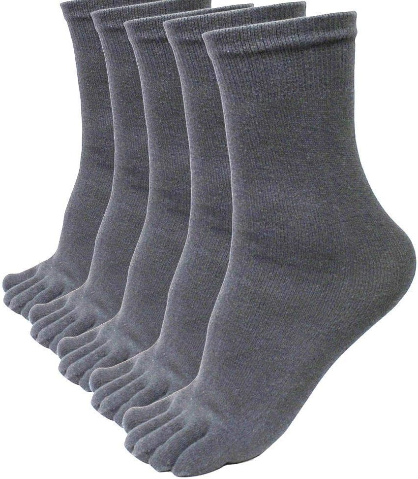 HGWXX7 5 Pairs Men Casual Sports Running Five Finger Toe Socks Winter Warm Thick Cotton Socks