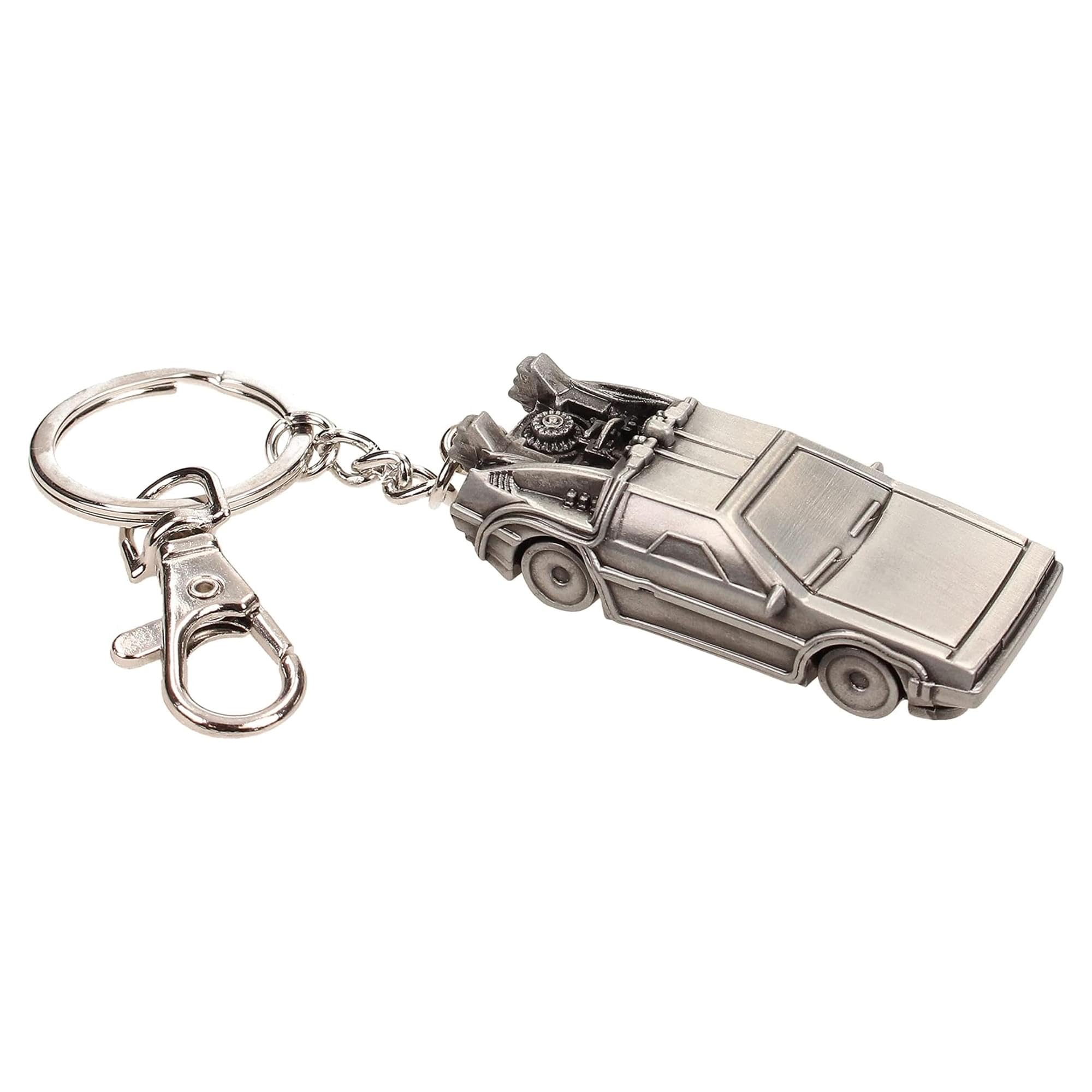 SD TOYS SDTUNI20109 Back To The Future DeLorean Metal Keychain
