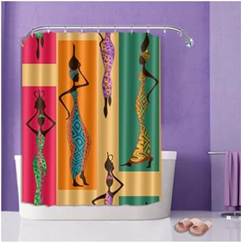 Amazon Com Decorations Shower Curtain Set By Chengsan African