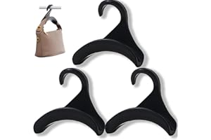 3 Pcs Purse Hanger Hook Acrylic Black Bag Tie Handbag Belt Hanger Closet Organizer Storage Handbags Tote Holder for Storing H