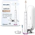 Philips Sonicare DiamondClean Smart 9300 Electric Toothbrush, Sonic Toothbrush with App, Pressure Sensor, Brush Head Detection, 4 Brushing Modes and 3 Intensity Levels, White, Model HX9903/05