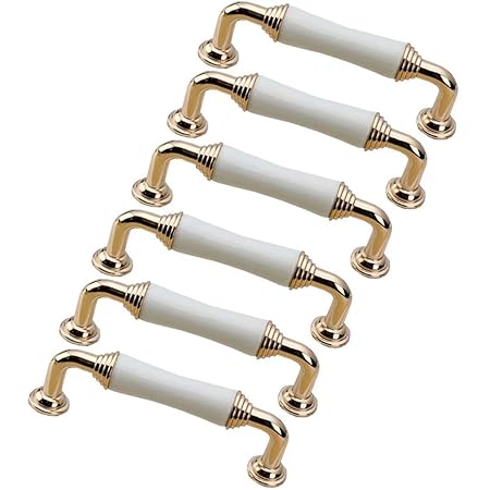 6 Stück Keramikknöpfe Kommoden Schrank Tür & Schublade Zieht