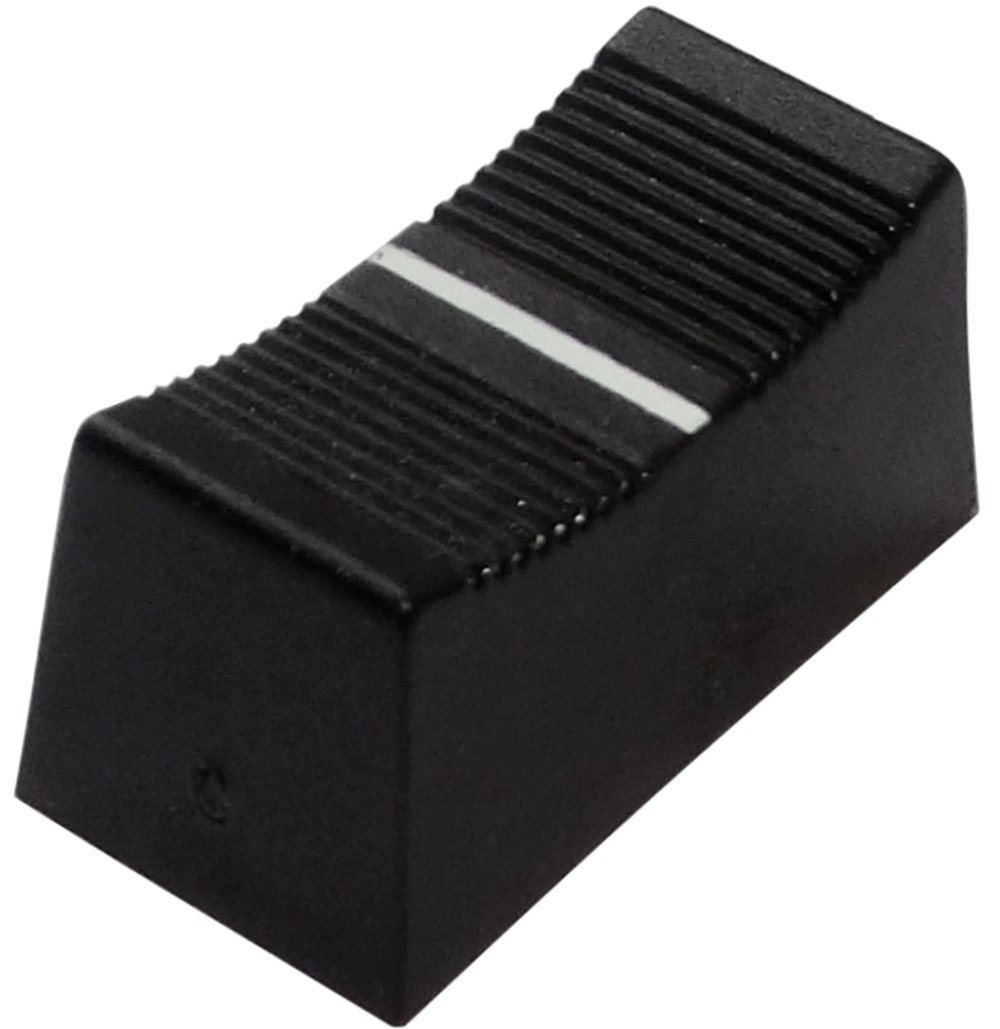 Aerzetix: 5 X Sliding Potentiometer Knobs 3mm-4mm Black 23x11x11mm C14851