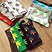 Leegoal Unisex Hip Hop Maple Leaf Printed Cotton High Socks,Black and Green, 1 Pair
