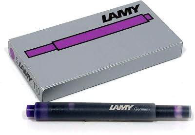 Lamy Fountain Pen Ink Cartridge Refill Violet T10VI Pack of 10