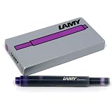 Lamy Tintenpatronen Violett – 5 Stück, Doppelte Größe, Für Die Meisten Lamy Füllfederhalter