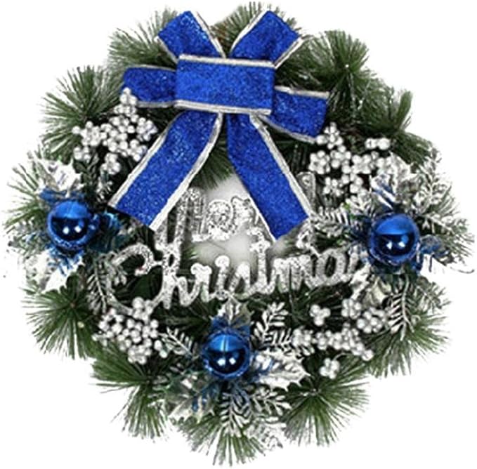VENMO Colorful Christmas Wreaths With Bows Decorations Indoor Outdoor