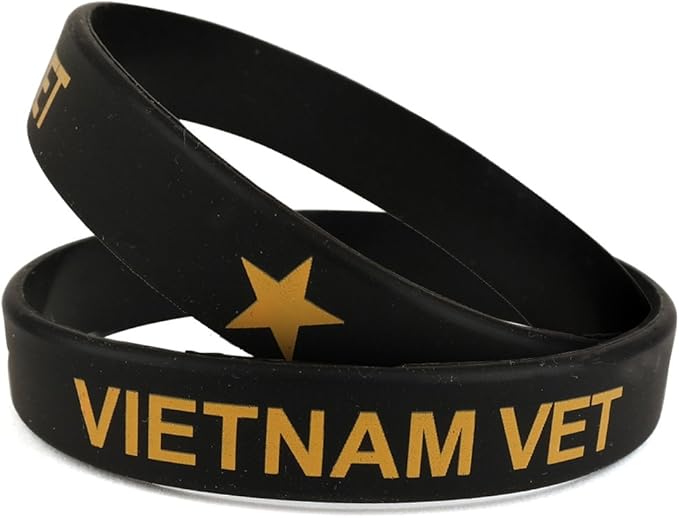 United States VIETNAM VET Printed Silicon Military Bracelet Wristband