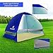 BATTOP Pop Up Beach Tent Camping Sun Shelter Outdoor Automatic Cabana 2-3 Person Fishing Anti UV Beach Tent Beach Shelter, Sets up in Seconds (Darkblue)