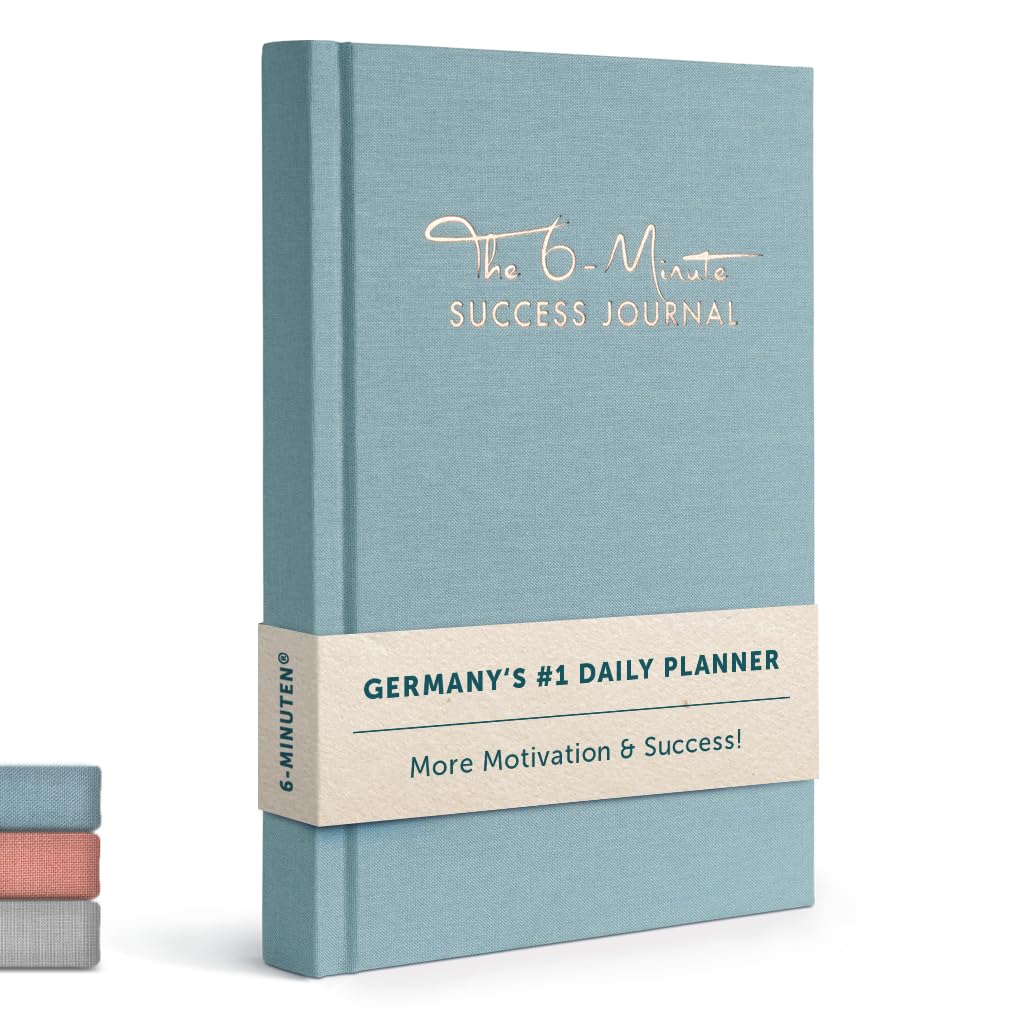 6-Minute Diary Success Journal - The #1 Manifestation Journal for more Motivation & Success - Undated Organizer Planer 2026 - More Focus & Mindfulness through Journaling