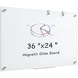 MaxGear Tempered Glass Whiteboard 36" x