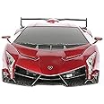 RW 1/24 Scale Lamborghini Veneno Car Radio Remote Control Sport Racing Car RC,Red