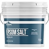 Earthborn Elements Epsom Salt (1 Gallon), Resealable Bucket, Magnesium Sulfate Soaking Solution, All-Natural