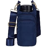 SongKedora Water Bottle Holder with Strap Water Bottle Carrier Bag Quilted Puffer Sling Purse Crossbody Bag