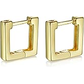SHINYTE CATALINE 14K Gold Plated Hoop Earrings for Women,Dainty Lightweight Small Hoops,Hypoallergenic Everyday Jewelry Gift for Her