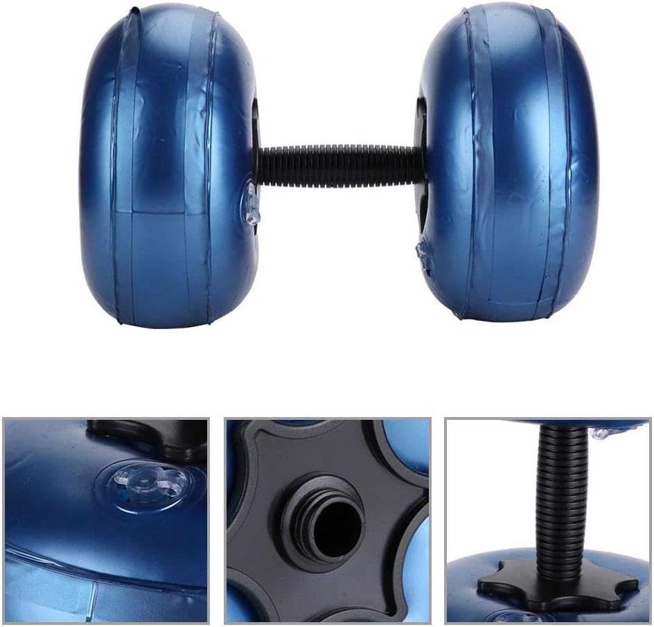 Rockyin Water Filled Dumbbells, Travel Weights Water Filled Dumbbells Set, Adjustable Dumbbell Water-Filled Barbells Equipment (Size : Blue 16-20KG)