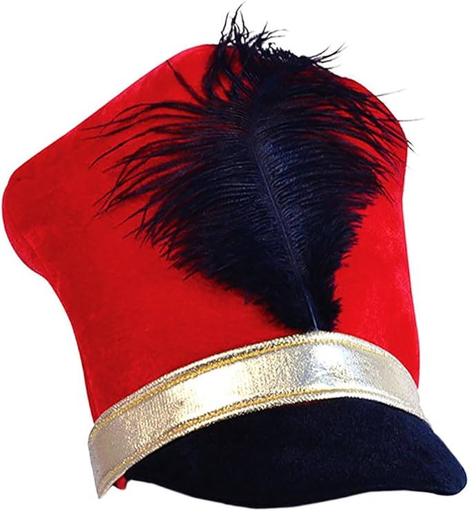 Tigerdoe Toy Soldier Hat Drum Major Hat Soldier Hat