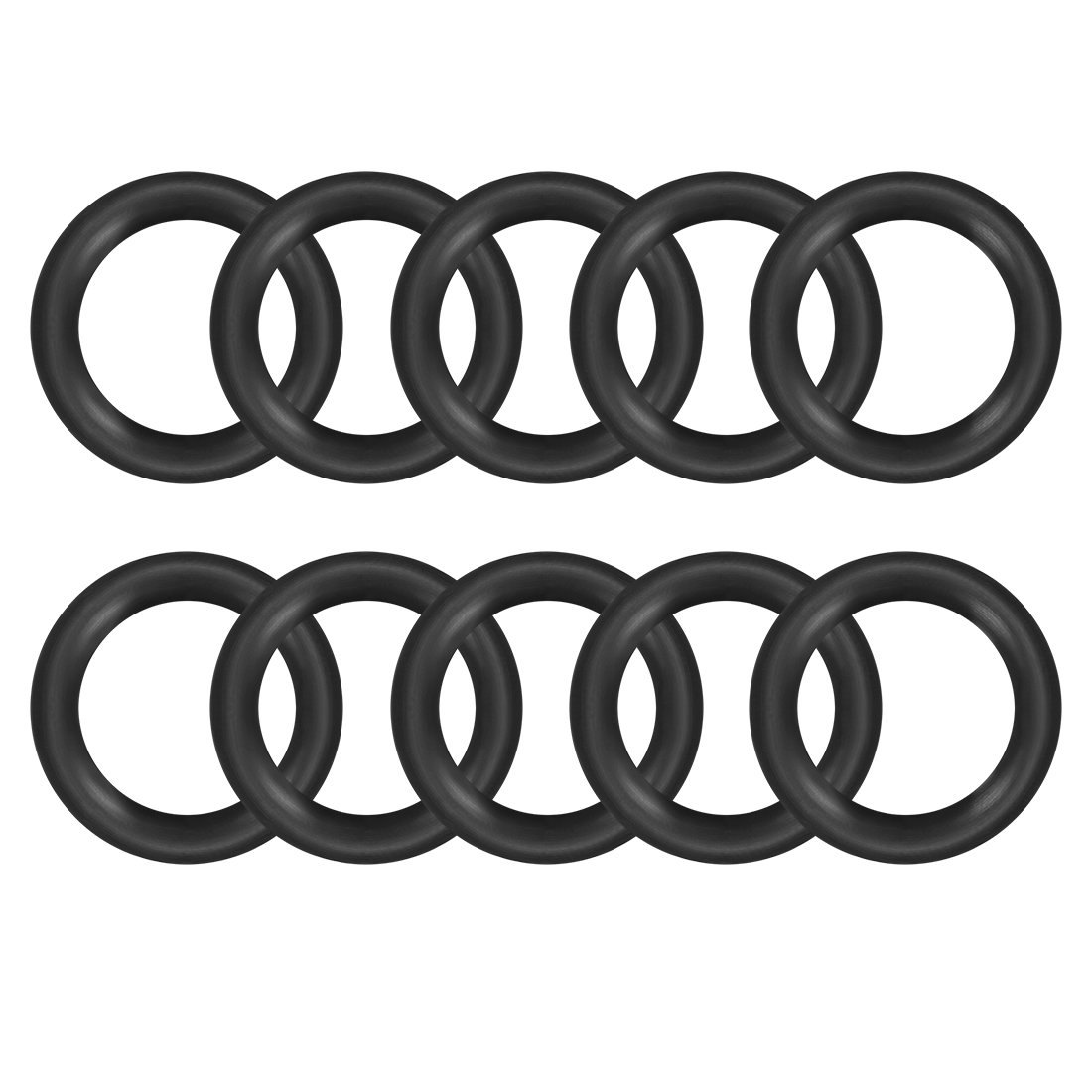 sourcingmap Nitrile Rubber O-Rings 24mm OD 16mm ID 4mm Width, Metric Sealing Gasket for Automotive Machine Plumbing, Pack of 10