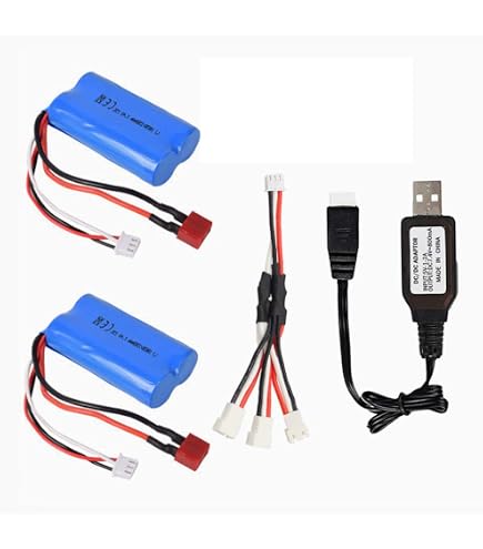 3PCS 7.4V 1500mAh Lipo Battery + Charging Line For Feilun FT009 UDI009 RC Boat - High Speed Speedboat Spare Parts 2 thumbnail image