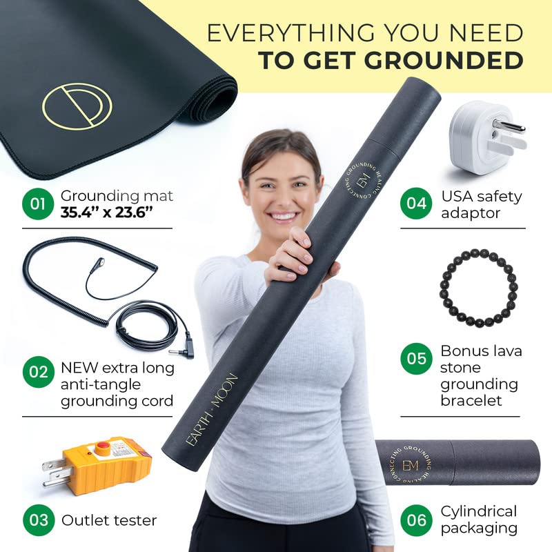 Grounding Mat for Sleeping, Grounding Pad Universal Starter Kit, Earth