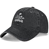 Sbztkngu Women's Nana Wildflowers Cotton Hat - Adjustable Vintage Washed Breathable Baseball Cap - for Mom Mimi Gigi