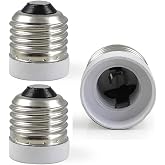 TWDRTDD FINELED 3-Pack E26 to E17 Socket Adapter,Medium Screw E26 to Intermediate Base E17 Light Bulb Socket Adapter Converter Reducer