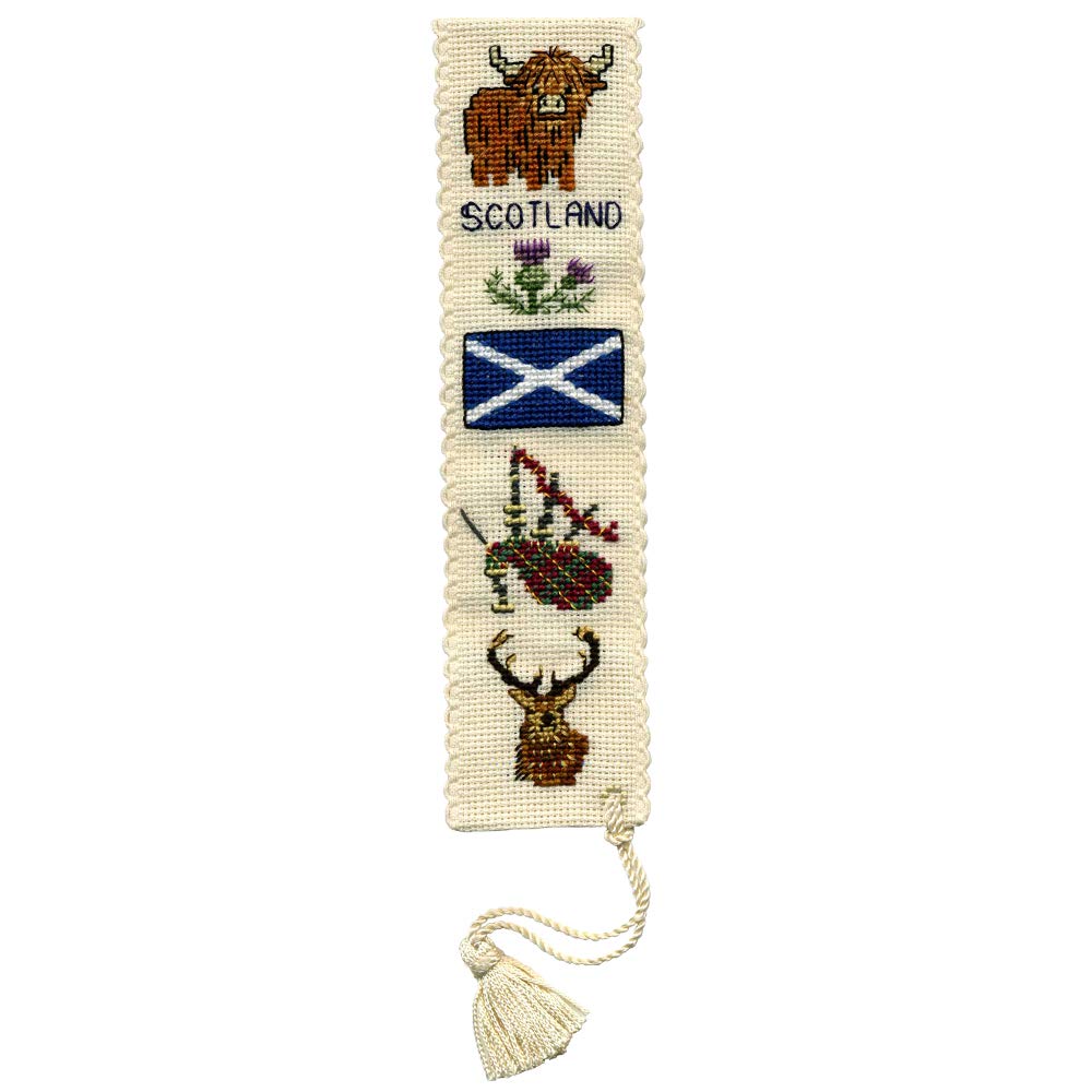Textile Heritage Counted Cross Stitch Bookmark Kit - Symbols of Scotland
