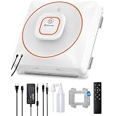 GNOVEL Window Cleaning Robot 8KPa Anti-Fall Auto Spray for High Rise Glass | 4 Cleaning Modes &amp; 15-Stage Anti-Fall System, Remote Control for Glass, Windows, Mirrors, Tiles, High-Rise