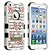 Asmyna iPhone 6 Tuff Hybrid Phone Protector Cover with Stand - Retail Packaging - Pink Fresh Roses/Black