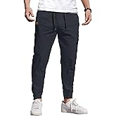 COOFANDY Mens Casual Joggers Pants Elastic Drawstring Chino Cargo Pants Hiking Outdoor Track Sweatpants