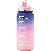 Juicy Couture "Motivate" Fashion Water Bottle - 74oz - Stylish Trendy Hydration Bottle in Purple, Hot Pink, Pink - Stay Fashionable and Hydrated On-the-Go!
