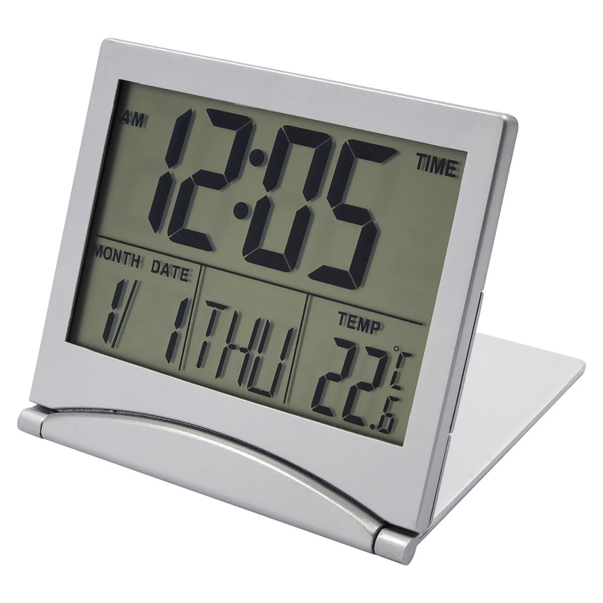 EASEHOME Foldable Travel Clock Mini Electronic Digital Alarm Clock