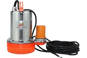 JENENSERIES Pump 300W DC 12V Solar Water Pumps, Max head 39ft,22GPM Flow，2 inch Solar deep well submersible Pumps kits for ranch or farm