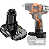 Adapter for Ridgid AEG 18V to 12V Battery Tools, for Ridgid 18V Batteries Use for Ridgid 12V Power Tools (Adapter Only)