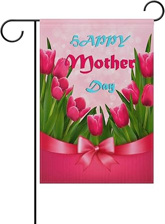 Amazon Com Yateli Double Sided Spring Flower Red Tulips Happy