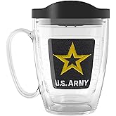 Tervis Army Seal Made in USA Double Walled Insulated Tumbler Travel Cup Keeps Drinks Cold & Hot, 16oz Mug, Classic