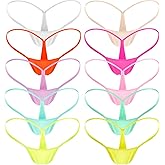 HEROPIE G-string Thongs for Women Seamless Thong Low Rise Micro Back Bikini Bottom No Show Panties Underwear, 10 Packs