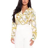 Amazon.com: Buchona Conjuntos para mujer, blusas con botones, camisas  coloridas de manga larga con estampado floral, camisetas sueltas y sexys,  Sunflower10516 : Ropa, Zapatos y Joyería