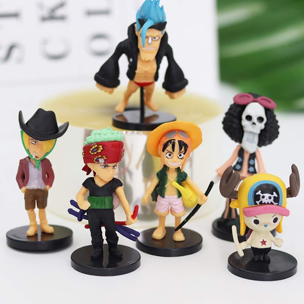 LVEUD 6PCS One Piece game anime theme party