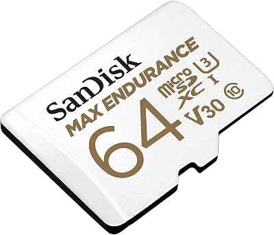 SanDisk 64GB MAX ENDURANCE microSDXC Card for Dashcams Home Monitoring + SD