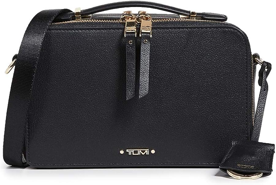 tumi leather handbag